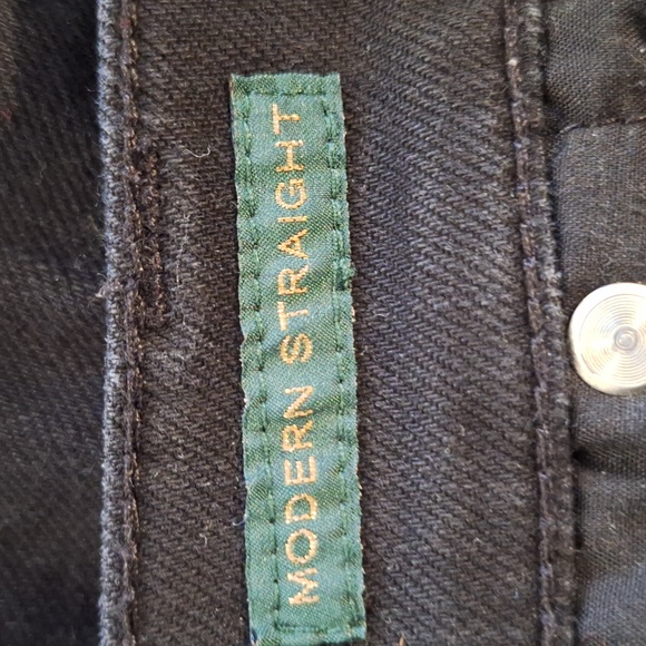 Ralph Lauren Women's Black Modern Straight Leg Jeans Sz 10 *W - Picture 7 of 7